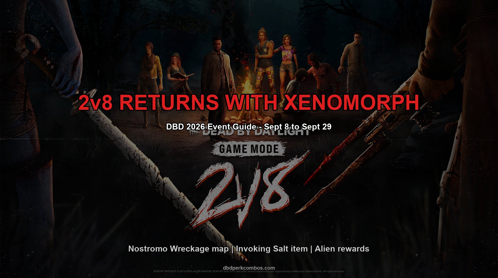 DBD 2v8 Returns September 2026 with Xenomorph - Nostromo Wreckage, Tips, Rewards