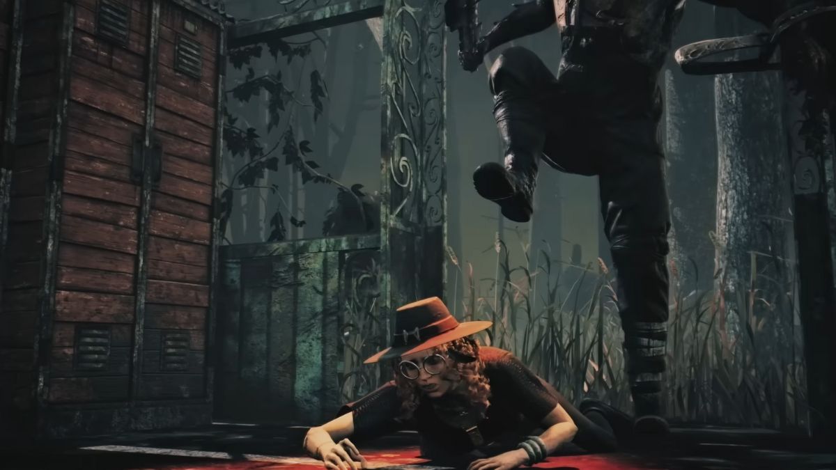Generic Dead by Daylight chase scene artwork showing a Survivor being pursued through a foggy map environment. Used here as a generic DBD visual to close the verification section.