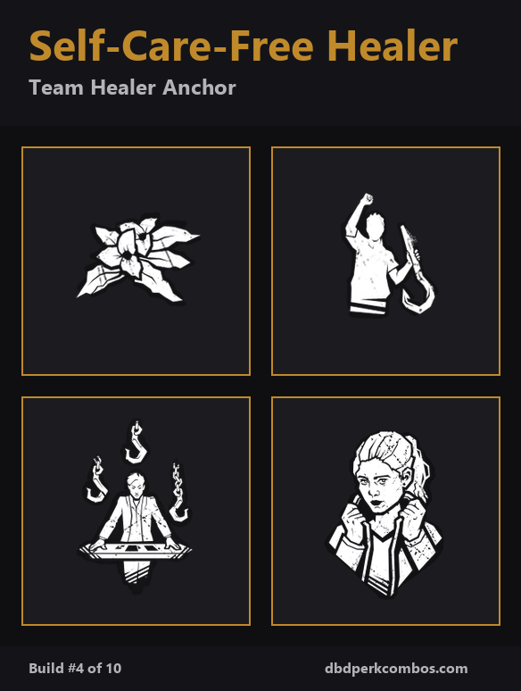 Self-Care-Free Healer - Team Healer Anchor - 4 perk icons composited