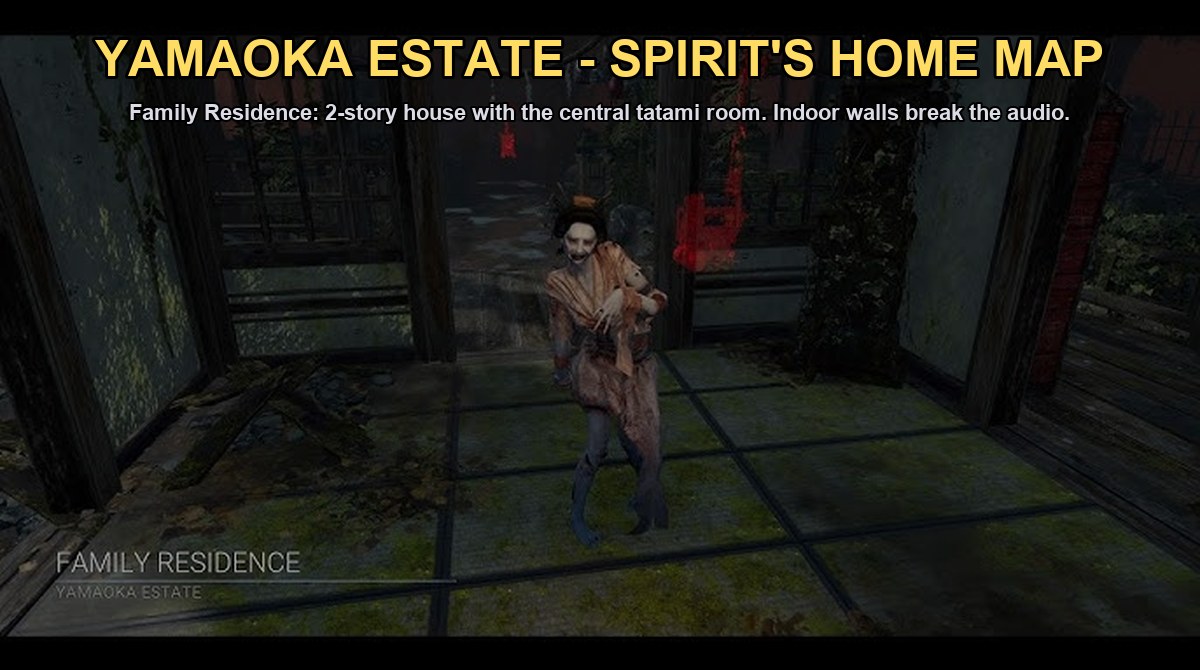Yamaoka Estate - the Spirit's home map, gameplay screenshot in DBD 2026