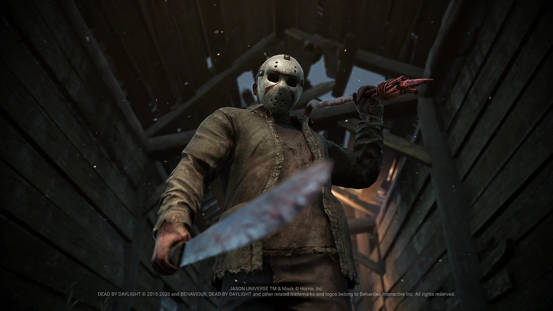 A masked killer in the fog - reference image for the A-tier stealth section