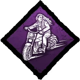 Wide Open Throttle perk icon - motorcycle speedometer